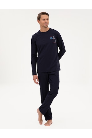Pierre Cardin Erkek Lacivert Pijama Takım 50322635-200 Lacivert