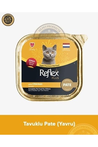 Reflex Plus Pate Tavuklu Yavru Kedi Maması 6 x 85 G