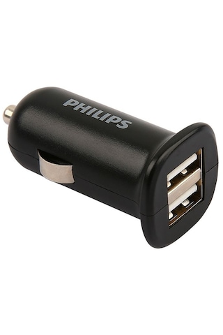 Philips 2'li Usb Oto Şarj Cihazı Aleti Dlp1502nb/51