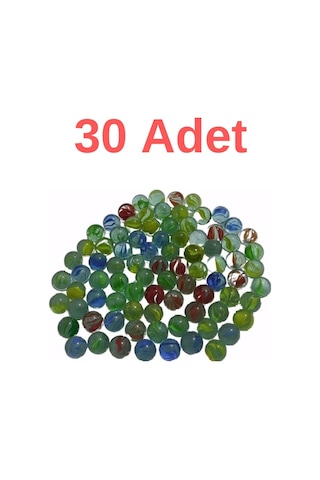 Nostaljik Oyuncak Misket 30 Adet Renkli Misket Oyuncak Bilye