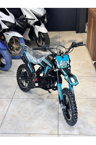 Enbest Benzinli Hidrolik Frenler 7-17 Yaş Çocuk Cros Motoru Yeşil