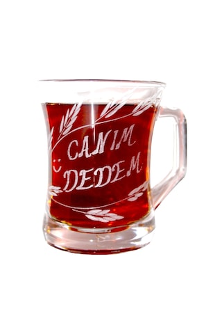 DECOCIA Canım Dedem Yazılı Cam Kupa 225 cc Şeffaf