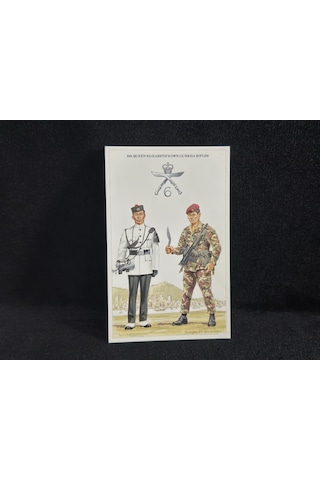 1995 İngiltere Kartpostal Britanya Ordusu Postcard The British Army Series No.55 6th Queen Elizabeth's Own Gurkha Rifles
