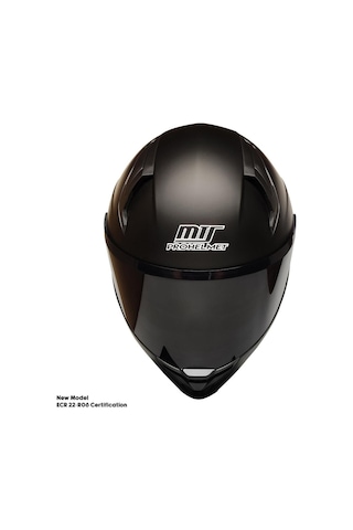 Mt Helmets Ece 22.R06 Sertifikalı Güneş Vizörlü Fiber Full Face Motor Kaskı Yeni Sezon Mat Siyah