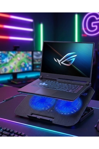Znv Zenvia Mey İthalat Çift Fanlı Laptop Soğutucu Stand 17 İnç Uyumlu 8 Kademeli Ayarlı Usb Girişli Znv2025 Cm
