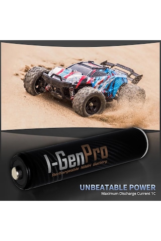 I-Gen Pro P162 4 Adet AAA 1100 mAh Şarj Edilebilir İnce Kalem Pil 1.2V Ni-MH Şarjlı Pil