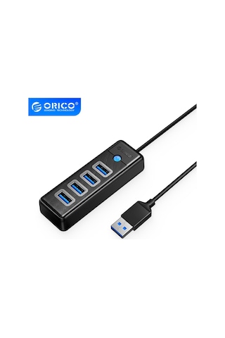 ORICO USB3.0 4 Portlu 5Gbps Çoklayıcı HUB, Siyah, PW4U-U3-015-BK