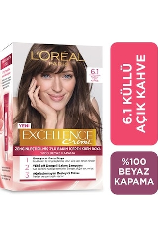 Loreal Excellence Saç Boyası 6.1 Koyu Kumral Küllü