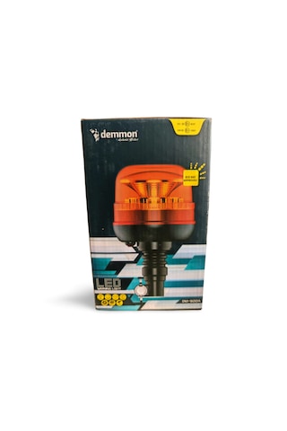 Demmon Dm-900a Led Çakar Lamba 12v 24v Boru Tipi Kelebek Bağlantılı Tepe İkaz Lambası