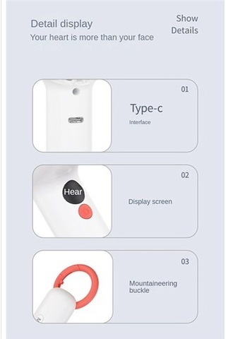 Taşınabilir El Fanı Usb Şarj Edilebilir Pil Ayarlanabilir Üç Blok Rüzgar Hızı Soğutma Soğutma Masası Açık Seyahat, A 1614 Renkli