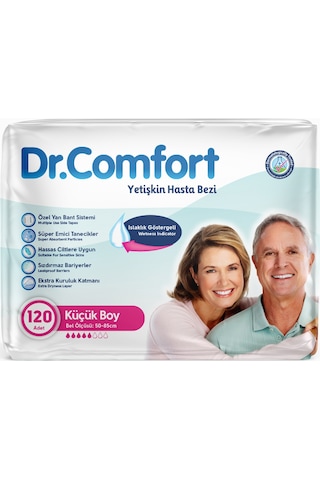 Dr.Comfort Yetişkin Bel Bağlamalı Hasta Bezi Small 4 x 30'Lu 120 Adet