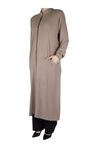 Kadın Ayrobin Kumaş Önü Fermuarlı Vatkalı Cepli Kap Siyah