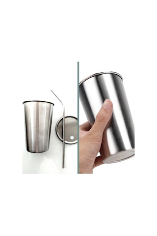 Omeniv 500ml 304 Çelik Bira Kola Bardağı Kupa Kahve Fincanı