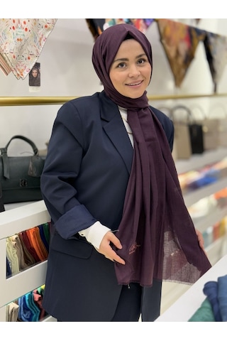 La Boutique Be Happy Şal Mürdüm Çok Renkli