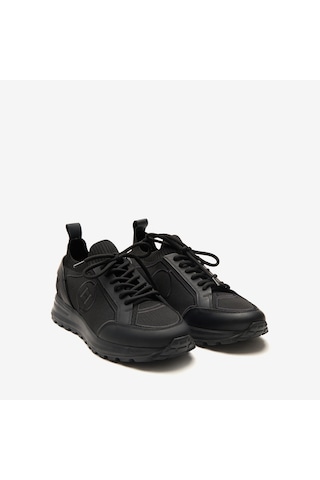 Siyah Sneaker Erkek 24314 Huds Triko Nakış