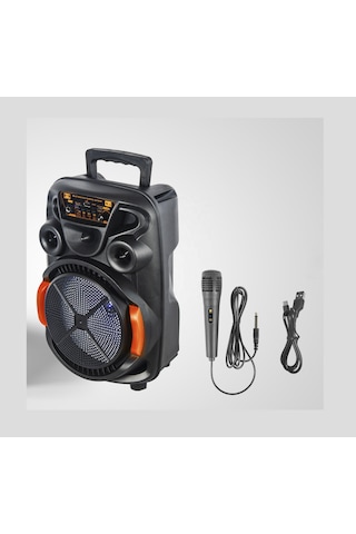 Sounddrive Ch-868 8'' 20w Bluetooth Karaoke Taşınabilir Hoparlör Mikrofonlu, Rgb Işıklı, Fm/usb/sd