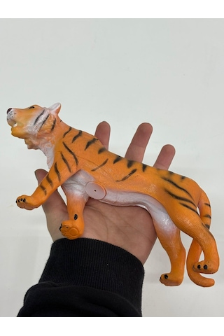 Plastik Oyuncak Büyük Boy Hayvan Kaplan Tiger 17 Cm