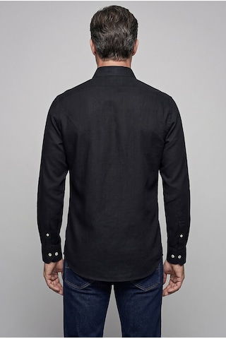 Bisse Siyah Regular Fit Cepsiz Uzun Yaka Gömlek Bsgmktn26333 D-90 SİYAH