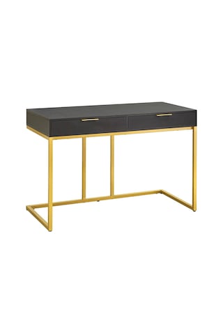 Wendy Gold Metal Siyah Çalışma Masası