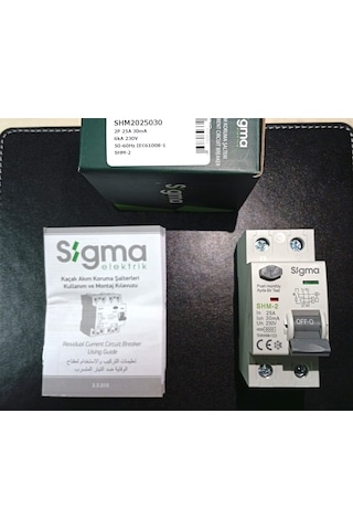 Shm2025030-shm 2p 30ma 25A 6kA Kaçak Akım Koruma Şalteri (KAÇAK AKIM RÖLESİ)