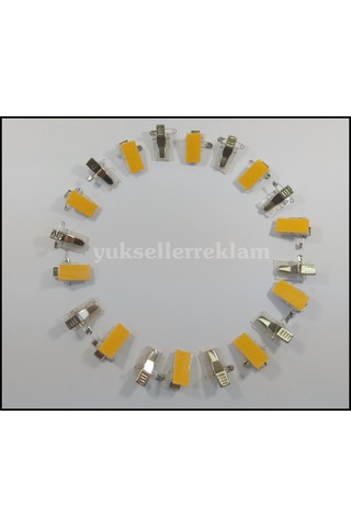 Yapışkanlı İğneli Klips Yaka Kartı Klips Metal Klips 100 Adet