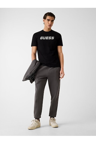 Guess Maska Bisiklet Yaka Kısa Kollu Erkek Siyah T-shirt Z6rı15ı3z14-jblk Siyah