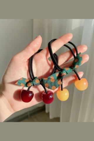 Kirazlı Lastik Toka Kırmızı