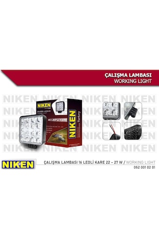 Niken 16 Led Kare Off Road Sis Farı Çalışma Lambası 4 Adet 12-24v