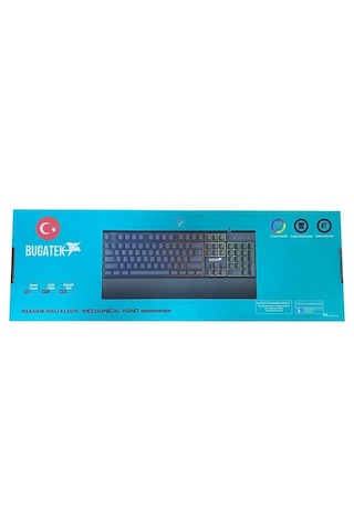 Bugatek Bggmng Mekanik Hisli Rainbow Metal Gaming Klavye