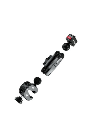 Kelepçe Bağlantılı 360 Aksiyon Kamera Tutucu Tak Çıkar Başlıklı Siyah