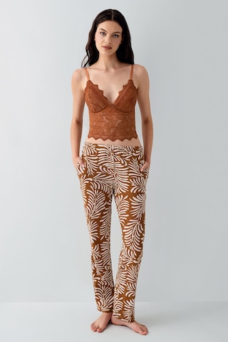 Arnetta Kadın Kahverengi 3lü Pijama Takım Ar3608-s-v1 Kahverengi