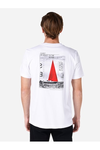 Colins Regular Fit Yuvarlak Yaka Düz Erkek Beyaz Kısa Kol Tişört Cl1068119 Q1.v2 Wht Beyaz