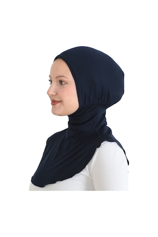 Modish Group Kadın Boyunluklu Hijab Tesettür Pratik Spor Bone - Sarı Lacivert