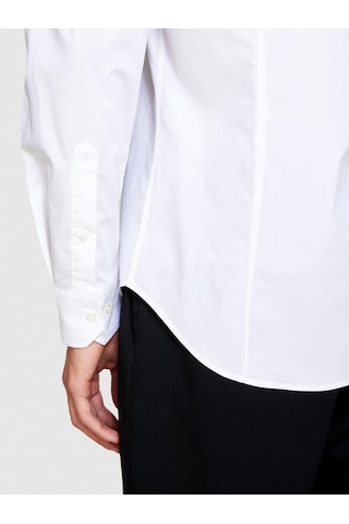 Sisley Slim Fit Esnek Koton Gömlek Erkek Beyaz Gömlek - 323a5cnx5ql19