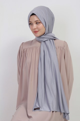 Manolyaşal İslamic Hijab Tesettür Penye Şal - 70 X 180 / Gri Gri