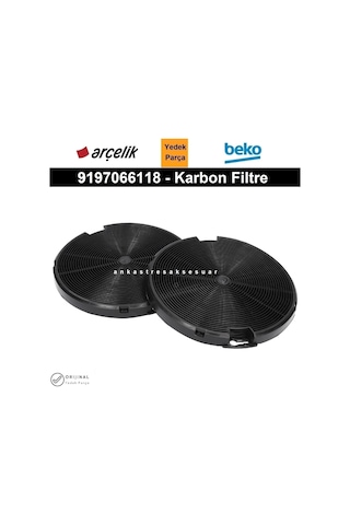 Arçelik Uyumlu P 184 G (8866951100) Aspiratör Karbon Filtre 9197066118 - 454262179