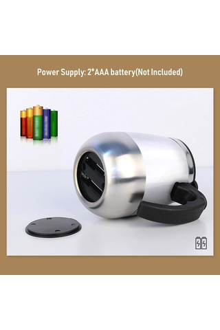 Hfambition 400ml Otomatik Kahve Karıştırıcı Bardak, Çift Katlı Isıya Dayanıklı Kapaklı, Çelik Paslanmaz, Kahve-süt-juice Karıştırır Beyaz