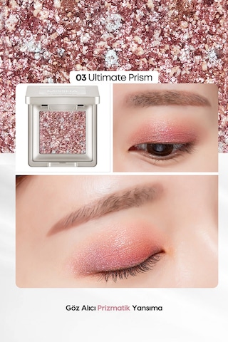 Topaklanmayan, El Yapımı Glitter Far Modern Shadow Glitter Prism No.3 Ultimate Prism 03