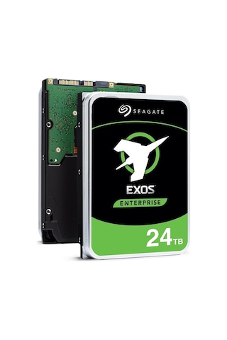 Seagate Exos X24 24tb Kurumsal Sabit Disk Hdd Sata 6gb/s 512mb Önbellek 7200 Rpm 512e Cmr 3.5in Sabit Disk St24000nm000h
