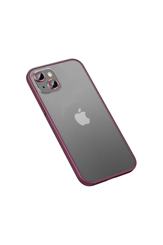 Apple Uyumlu iPhone 13 Uyumlu Zore Retro Kılıf-koyu Mor Koyu Mor -