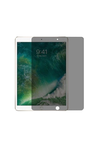 Lexroo Apple Apple iPad Uyumlu Pro 12.9 2015 Tablet Privacy Temperli Cam Ekran Koruyucu - Siyah
