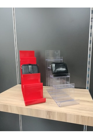 Uzman Grup Raf Pleksi Cüzdanlık Teşhir Standı (10'Li Paket)