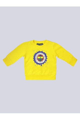 Fenerbahçe Bebek Brush 6 Renk Logolu Sweat Sarı