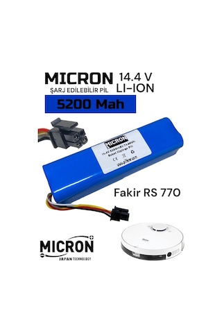 Fakir Rs 770 Robot Uyumlu Süpürge Pili Paketi 5200mah Lityum Iyon