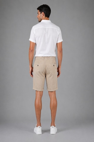 Bisse Camel Pamuk Keten Lastikli Doğal Bermuda Şort Sh25y25001 D70