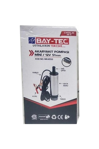 Bay-tec Mini Akaryakıt Pompası 12 Volt 38 Mm