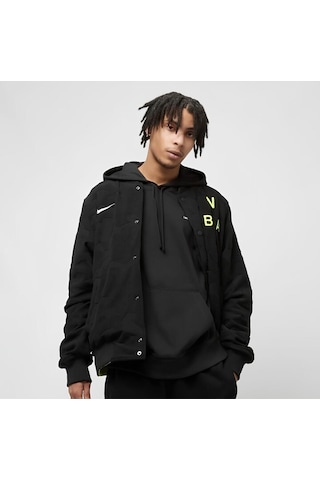 Team 31 Courtside Nba Lightweight Full-snap Fastener Erkek Ceket Siyah