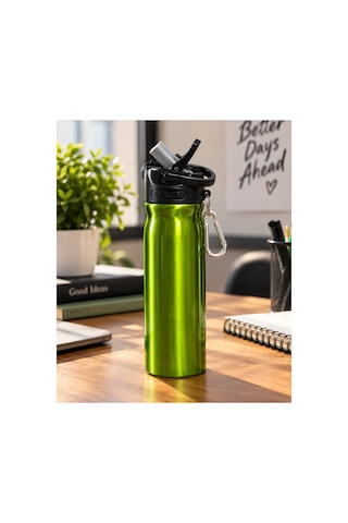 -12 500 Ml Çelik Matara Şah-2850 Yeşil