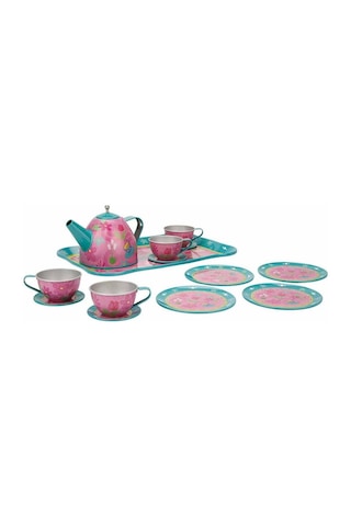 Porselen Çay Takımı 15 Parça Pembe