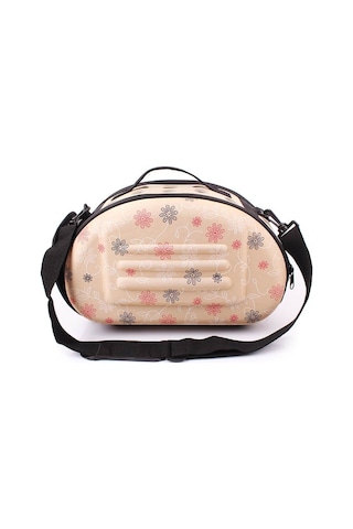 Taşınabilir Kediler Çanta Katlanabilir Seyahat Çantası Köpek Taşıma Mesh Omuz Pet Çanta Krem Renk